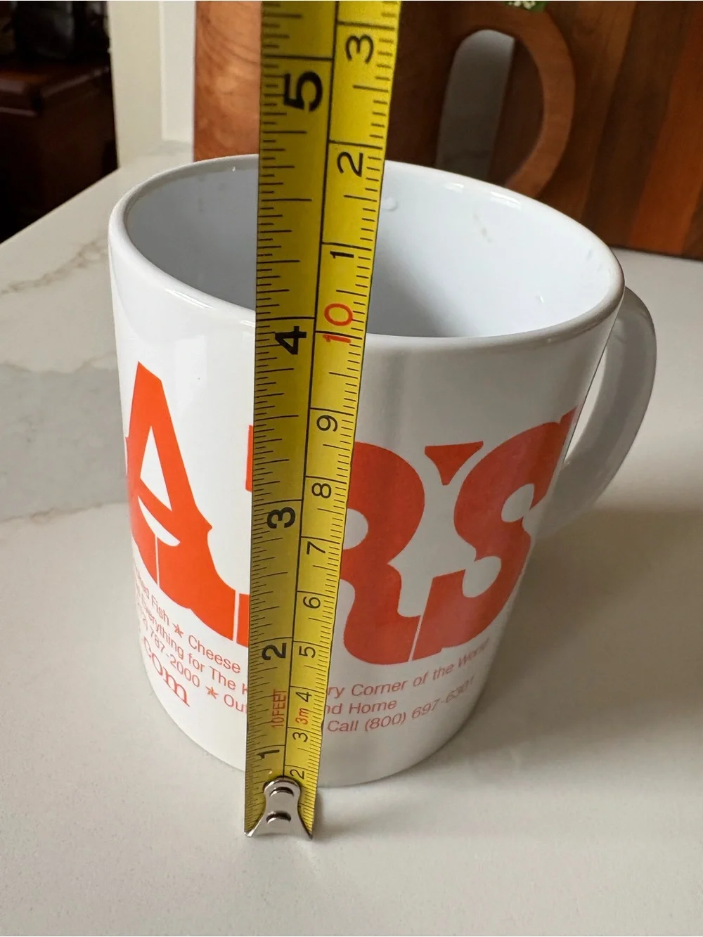 Zabar’s NYC White Ceramic Coffee Mug Like New